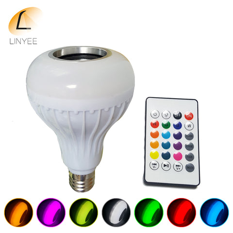 E27 Smart RGB RGBW Wireless Bluetooth Speaker Bulb