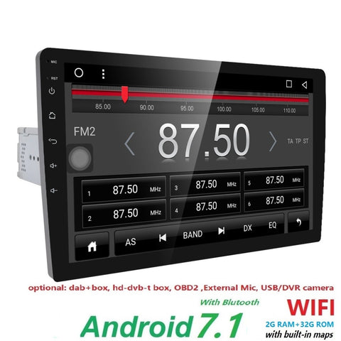 2GB RAM 32G ROM Single Din Full Touch Screen Head Unit